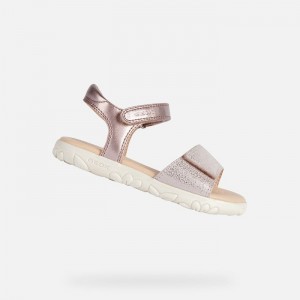 Geox Sandal Haiti Sandale Dievcenske Svetlo Ruzove | 35081-TQEW