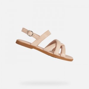 Geox Sandal Karly Sandale Dievcenske Béžové | 37608-GCTF