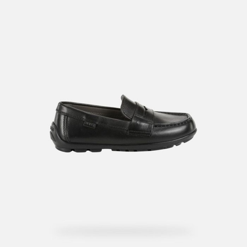 Geox New Fast Slip On Chlapcenske Čierne | 27546-ANEZ