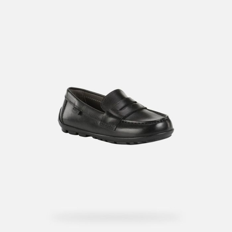 Geox New Fast Slip On Chlapcenske Čierne | 27546-ANEZ