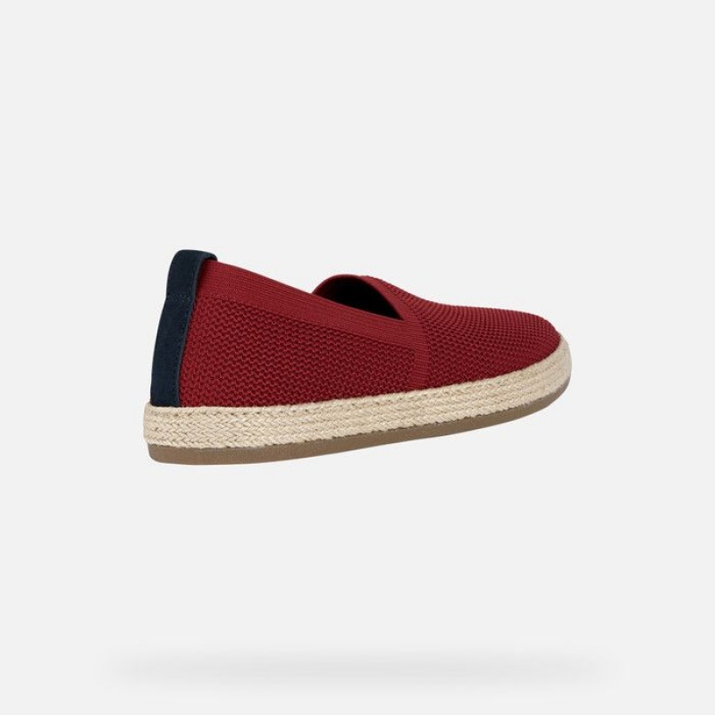 Geox Pantelleria Slip On Panske Tmavo Červené | 53248-JSFO