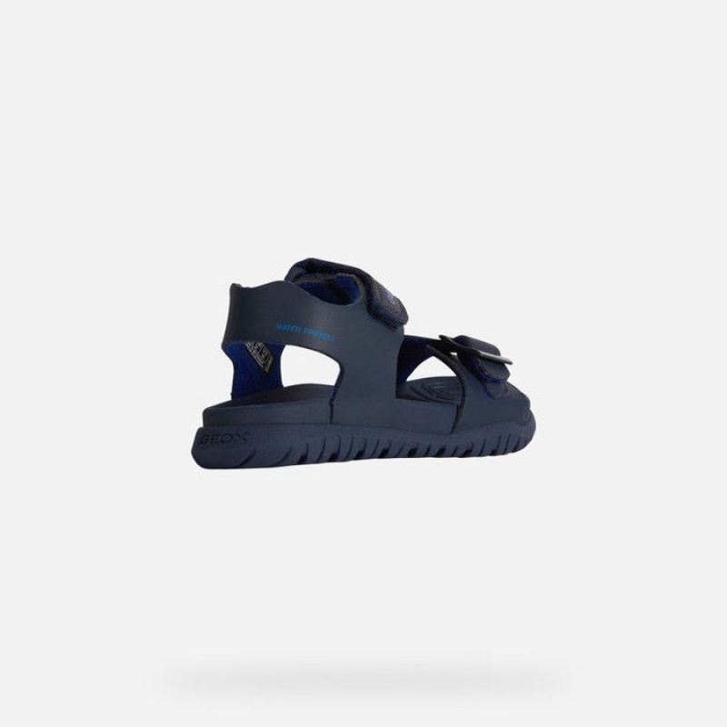 Geox Sandal Fusbetto Sandale Dievcenske Námornícka Modrá | 72651-VASC