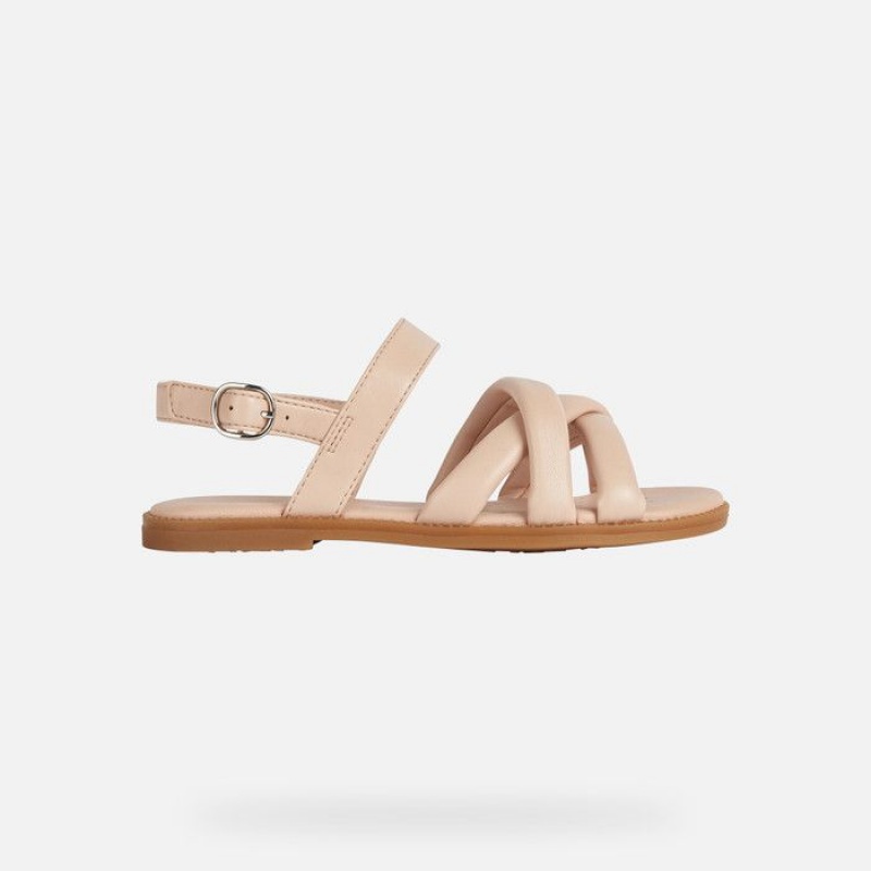 Geox Sandal Karly Sandale Dievcenske Béžové | 37608-GCTF