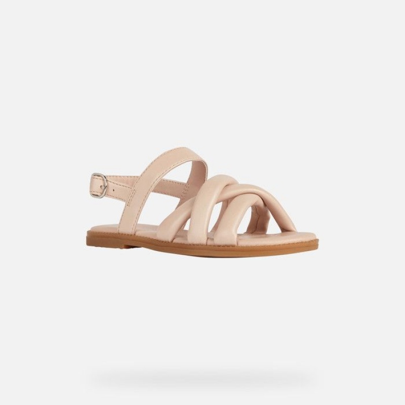 Geox Sandal Karly Sandale Dievcenske Béžové | 37608-GCTF