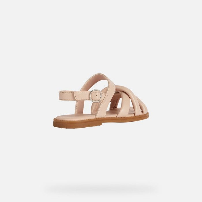 Geox Sandal Karly Sandale Dievcenske Béžové | 37608-GCTF