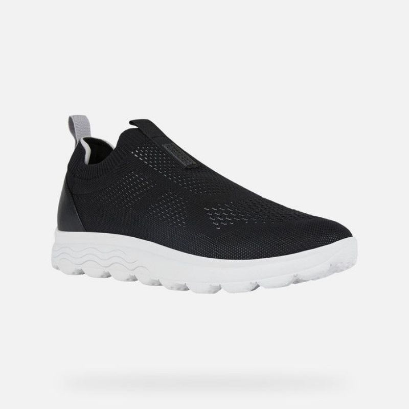 Geox Spherica Slip On Panske Čierne | 82459-DJOU